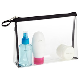 quart-sized zippered pouch